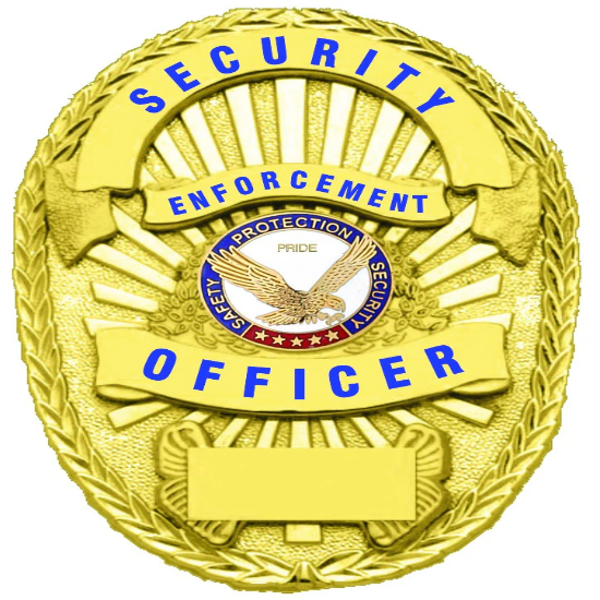 SECURITY ENFORCEMENT OFFICER GOLD SHIELD BADGE