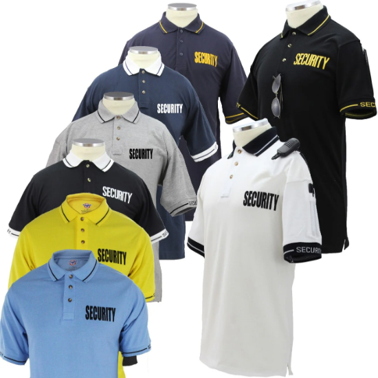 [SP130-L-CUSTOMIZED] POLY/COTTON 40%/60% TACTICAL POLO SHIRT WITH SECURITY ID FRONT AND BACK