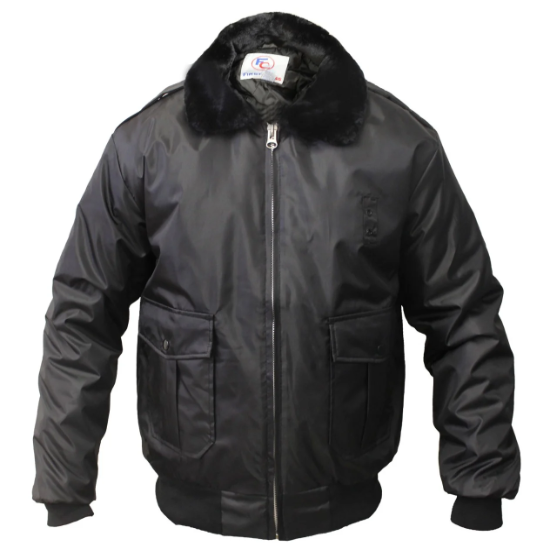 [JS01-3XL-CUSTOMIZED] Watch-Guard Bomber Jacket - Black