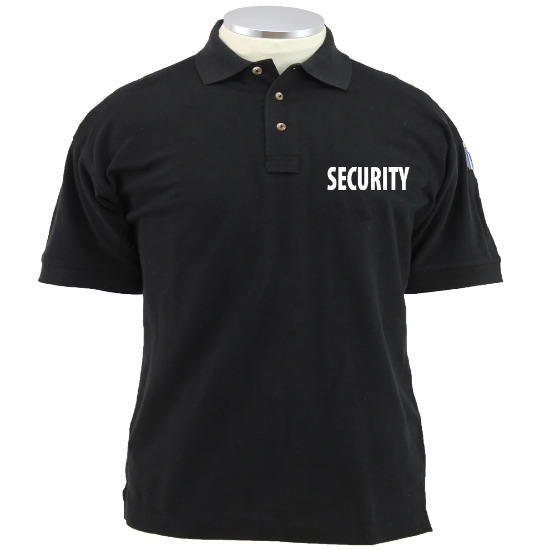 PRESHRUNK 100% COTTON TACTICAL POLO SHIRT WITH SECURITY ID