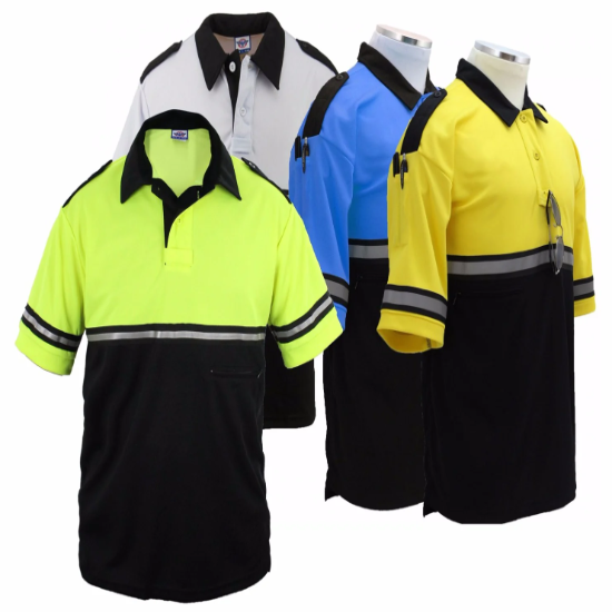 [TT01-5XL-CUSTOMIZED] Two Tone Bike Patrol Shirt with Zipper Pocket