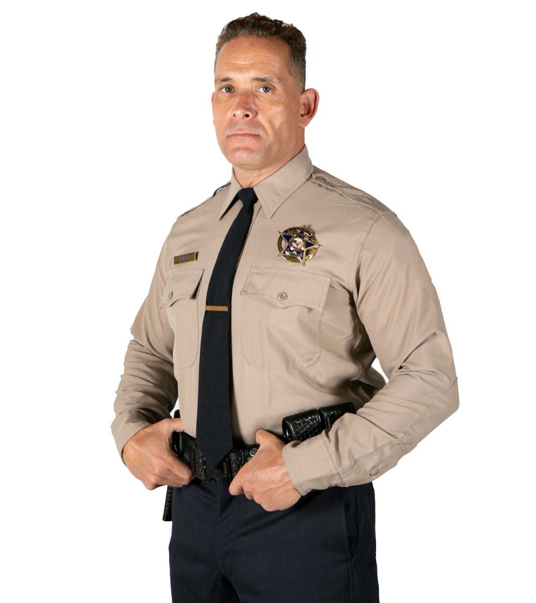 Sinatra Poly Rayon Lycra Long Sleeve Uniform Shirts – First Class Uniforms