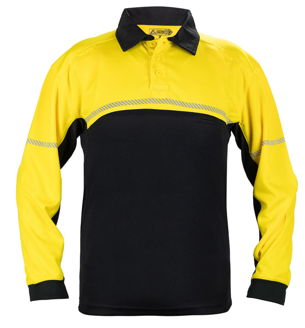 Ryno Gear 100% Polyester Jersey Knit Bike Patrol Long Sleeve Polo Shirts