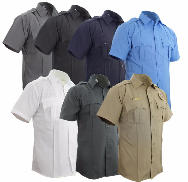 [SS08-2XL-CUSTOMIZED] 100% Polyester Short Sleeve Uniform Shirt