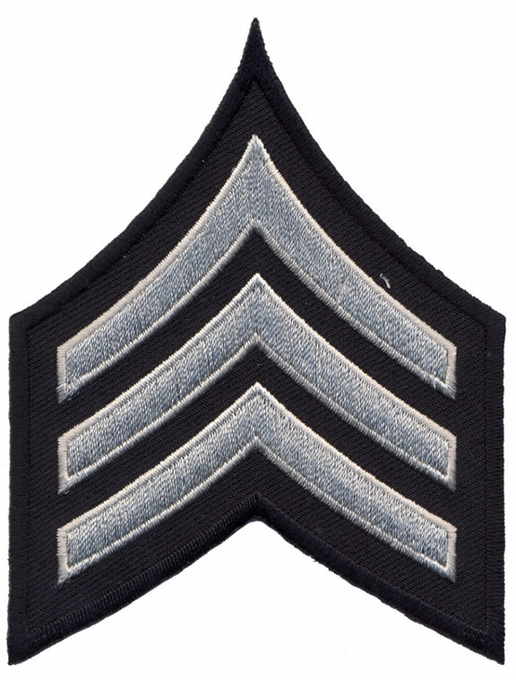 LAPD CHEVRONS SILVER/BLACK – First Class Uniforms