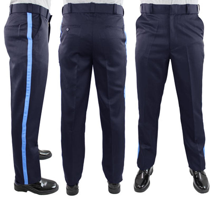 Blue police pants deals