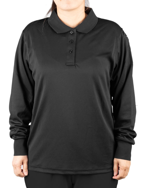 Womens Tactical Performance Long Sleeve Polo Shirt